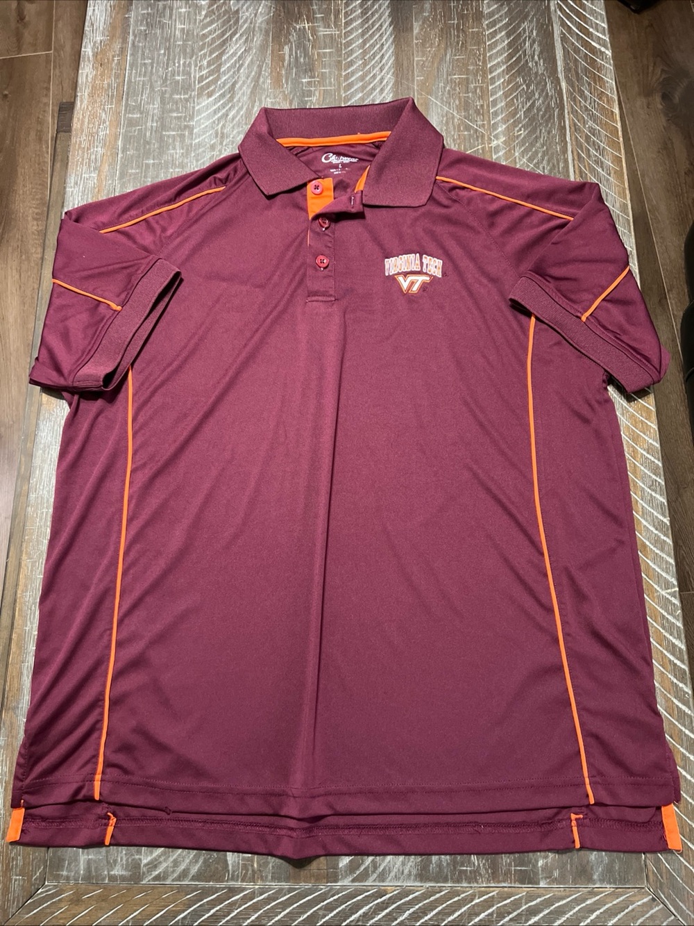 Virginia Tech Maroon & Orange Polo Shirt